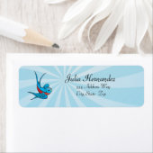 Rockabilly Tattoo Swallow Bird Étiquettes (En situation)