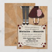 Rockabilly Wedding, 5x7 verloving Kaart (Voorkant / Achterkant)