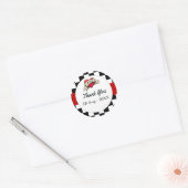 Rockabilly Wedding Ronde Sticker (Envelop)