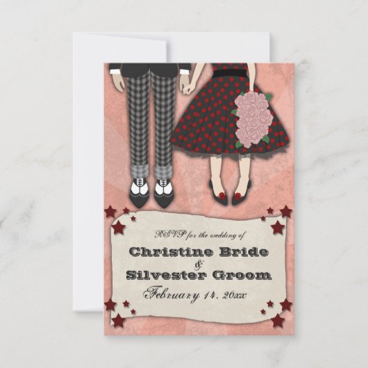 Rockabilly Wedding, rsvp (Voorkant)