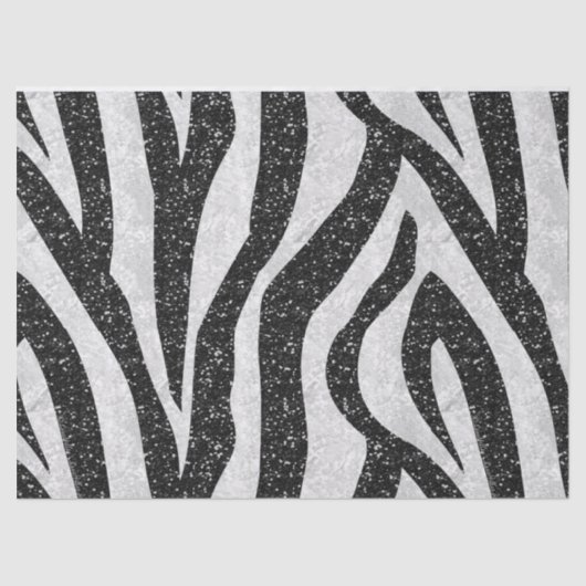 Rockabilly Zebra Print Tissue Paper Tissuepapier (Voorkant)