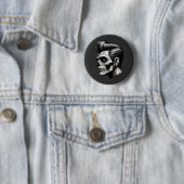 Rockabilly Zombie Vibes Ronde Button 5,7 Cm (In situ)