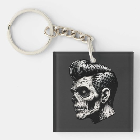 Rockabilly Zombie Vibes Sleutelhanger (voorkant)