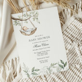 Rockabye Baby Green Baby shower Invitation