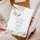 Rockabye Baby Green Baby shower Invitation