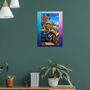 Rockachibi Crystal Aurore Vintage Poster