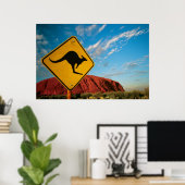 rockangaroo - teken poster (Thuiskantoor)