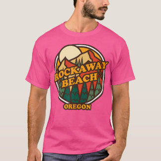  Rockaway Beach Oregon Mountain Hiking Prin T-shirt