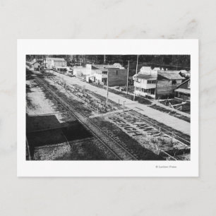 Rockaway, Oregon Beach en Main Street Photograp Briefkaart