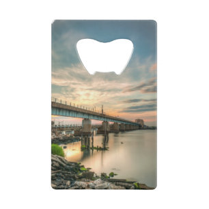 Rockaway Train Bridge Kredietkaart Flessenopener