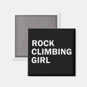 Rockclimbing girl magneet (Voorkant / Achterkant)