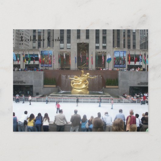 Rockefeller Center Briefkaart (Voorkant)