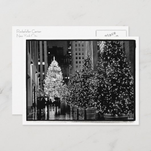 Rockefeller Center Christmas Tree Postcard Feestdagenkaart (Voorkant / Achterkant)