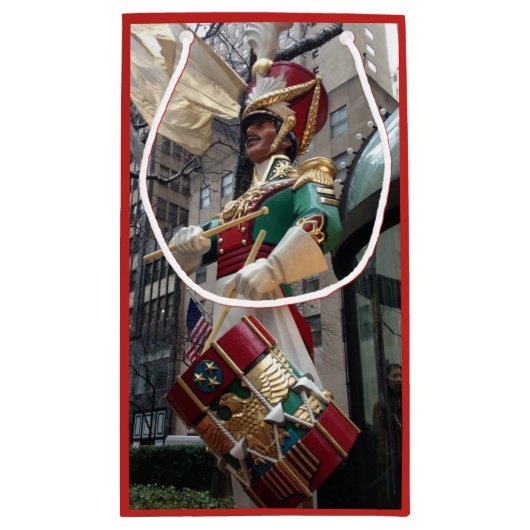 Rockefeller Center Drummer Boy KerstNew York Klein Cadeauzakje (Achterkant)