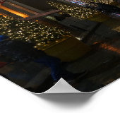 Rockefeller Center-kerstboom in reflectie Poster (Hoek)