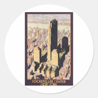 Rockefeller Center New York Ronde Sticker