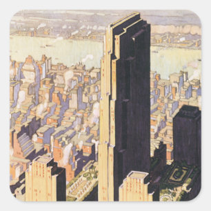 Rockefeller Center New York Vierkante Sticker