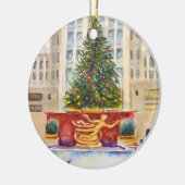 Rockefeller Center Plaza kerstboomversiering Keramisch Ornament (Links)