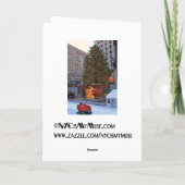 Rockefeller Center Tree, Roze kerst Feestdagen Kaart (Achterkant)