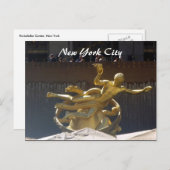 rockefeller goud briefkaart (Voorkant / Achterkant)