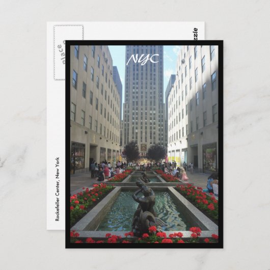 rockefeller loop nyc briefkaart (Voorkant / Achterkant)