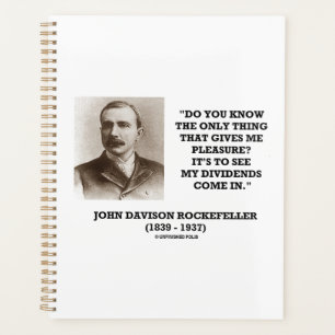 Rockefeller om mijn dividenden te zien komen in ci planner