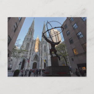 Rockefeller Plaza in NYC Briefkaart