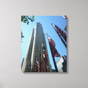 rockefeller vlaggen canvas afdruk