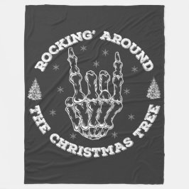  rocken rond de kerstboom fleece deken