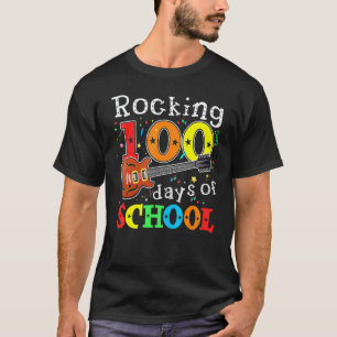 Rockend 100 dagen school Feestelijke 100ste dag va T-shirt
