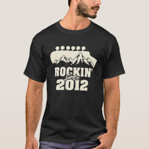 Rockend sinds 2012 - Vintage Muzikant Gitaar Liefh T-shirt