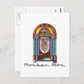 Rocker Box Jukebox Briefkaart (Voorkant / Achterkant)