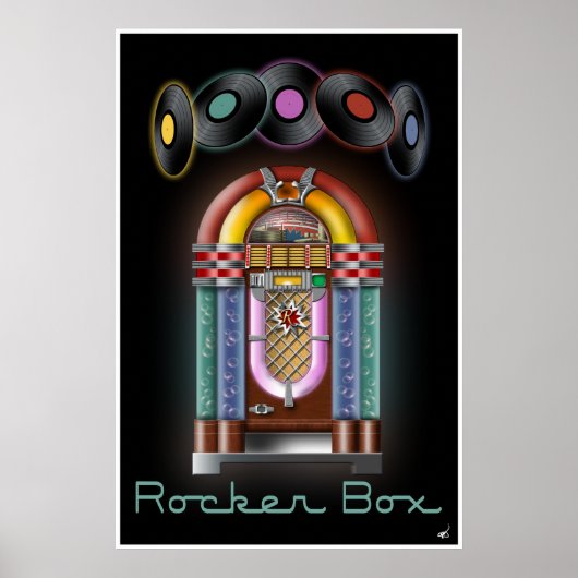 Rocker Box Jukebox Poster (Voorkant)