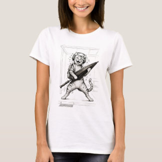 "Rocker Cat" Cotton T-Shirt