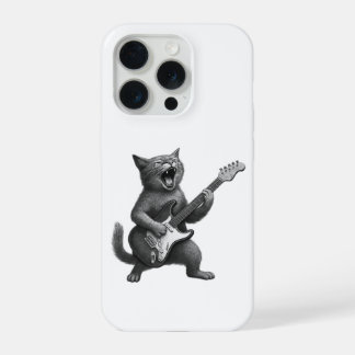 Rocker Cat iPhone Case 15 Pro Hoesje