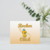 Rocker Chick Briefkaart (Staand voorkant)