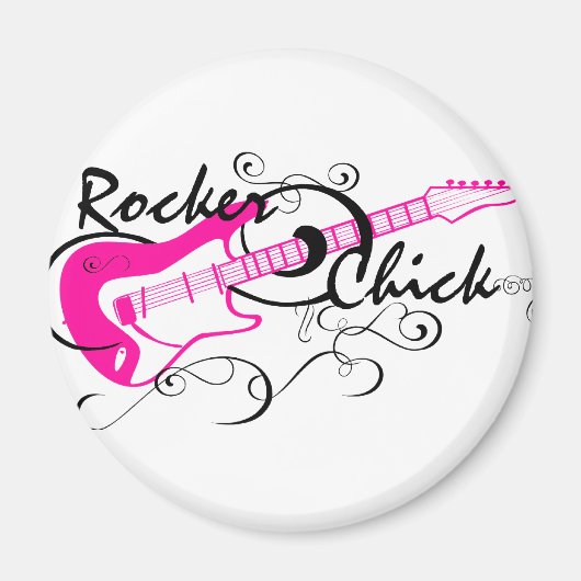 Rocker Chick Magneet (Voorkant)