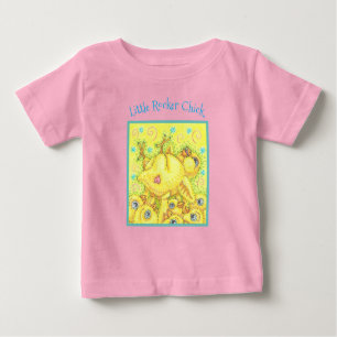 ROCKER CHICK MOSH PIT, BÉBÉ POULET JERSEY T-SHIRT