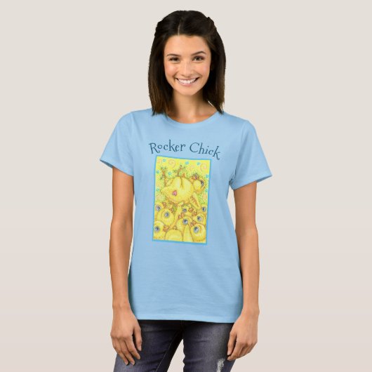 ROCKER CHICK, MOSH PIT EASTER SPRING T-SHIRT (Voorkant volledig)