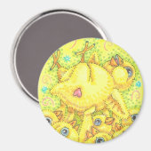 ROCKER CHICK MOSH PIT MAGNET Round *Customize Magneet (Voorkant / Achterkant)