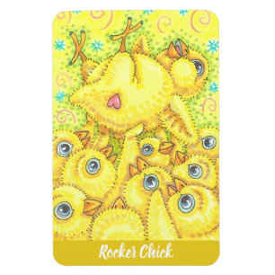 ROCKER CHICK SPRING MOSH PIT MAGNET AANpast Magneet