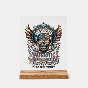Rocker du bandana patriotique Gloire ancienne Méta