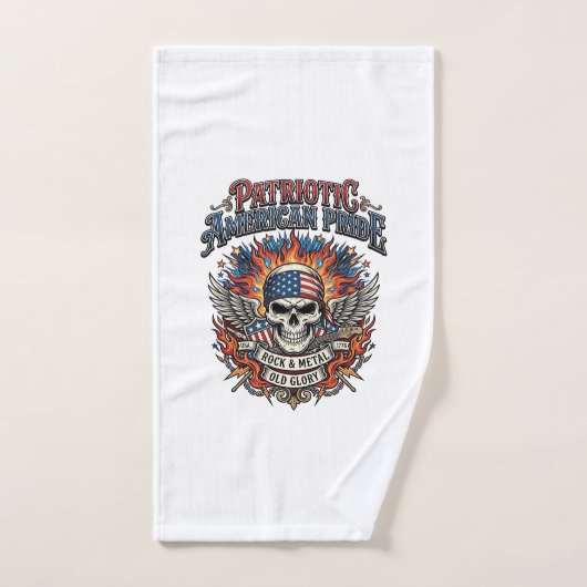 Rocker du bandana patriotique Méta musique Old Glo (Serviette à main)