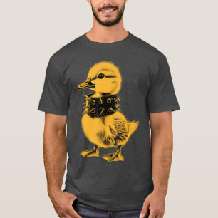 Rocker Duck Punk Metal Rock and Roll Muziekoddler  T-shirt
