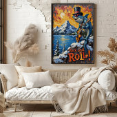 Rocker-haai op grote hoogte poster