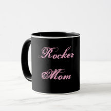 Rocker Moeder Cocoa & Koffiekop (Zwart & Roze)