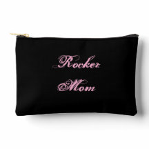 Rocker Moeder Cosmetische Tas (Zwart & Roze)