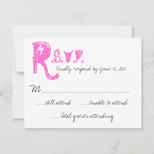 ROCKER RSVP's RSVP Kaartje (Achterkant)