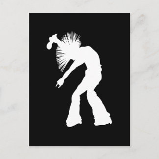 Rocker Silhouet Briefkaart