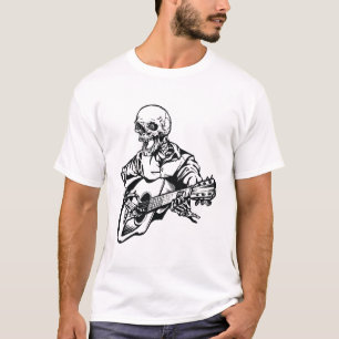 Rocker Skelet Gitaar T-shirt